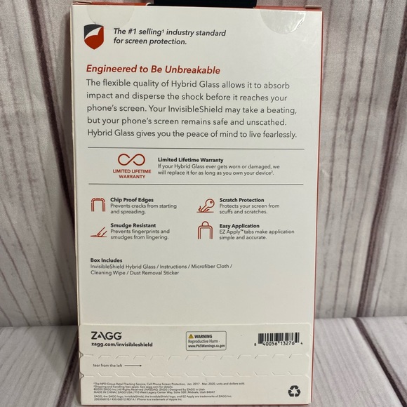 NWT-Zagg Invisible Shield Hybrid Glass - Picture 7 of 10